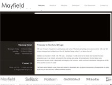 Tablet Screenshot of mayfield-design.co.uk